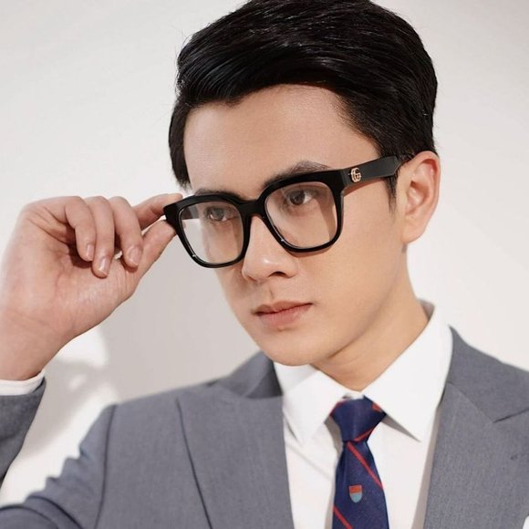 Gucci GG0958O 004 Eyeglasses Black Rectangle Unisex - Picture 4 of 10